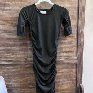 Black Lioness Ruched Dress
